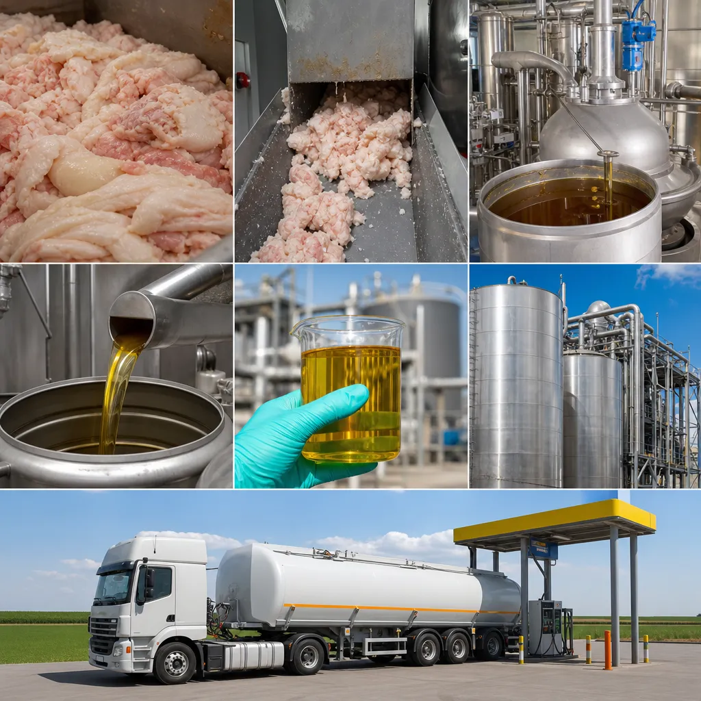 Tłuszcze zwierzęce do biopaliw
